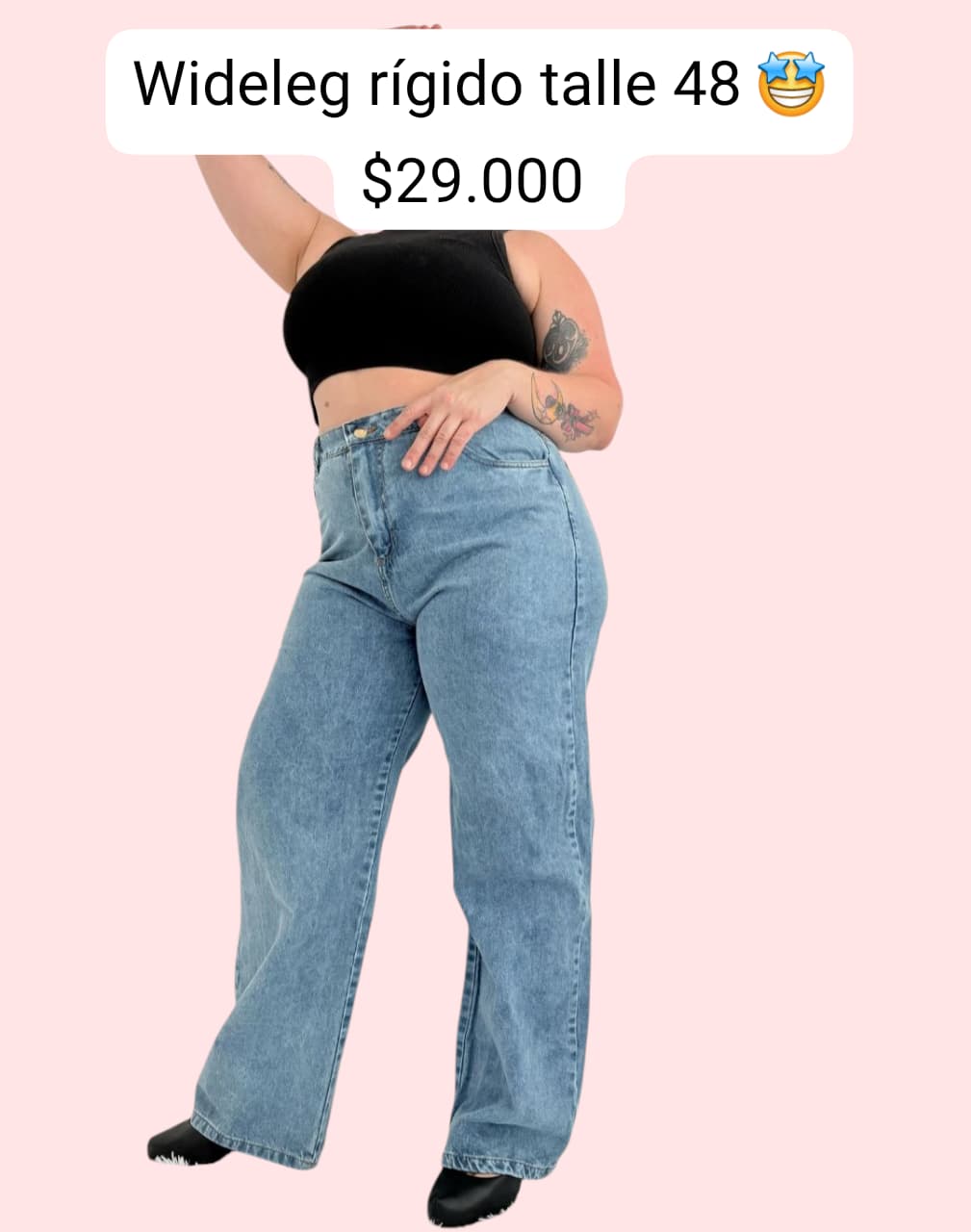 Jeans widleg rígido 