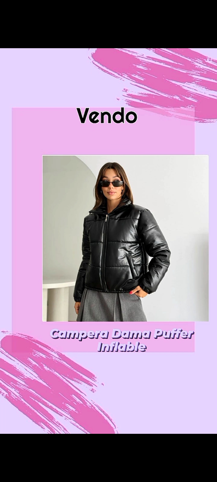 Campera puffer dama
