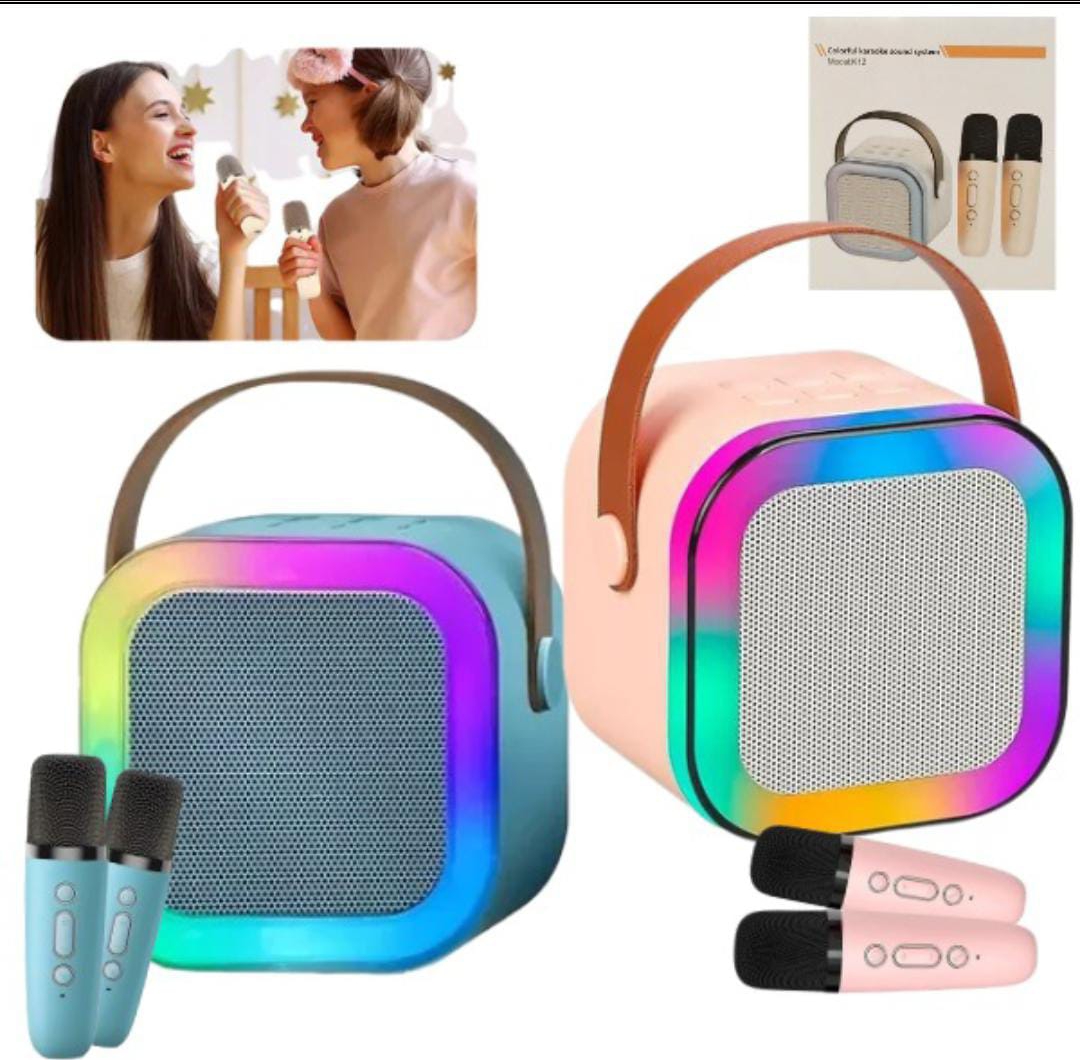 Parlante Karaoke 2 micrófonos