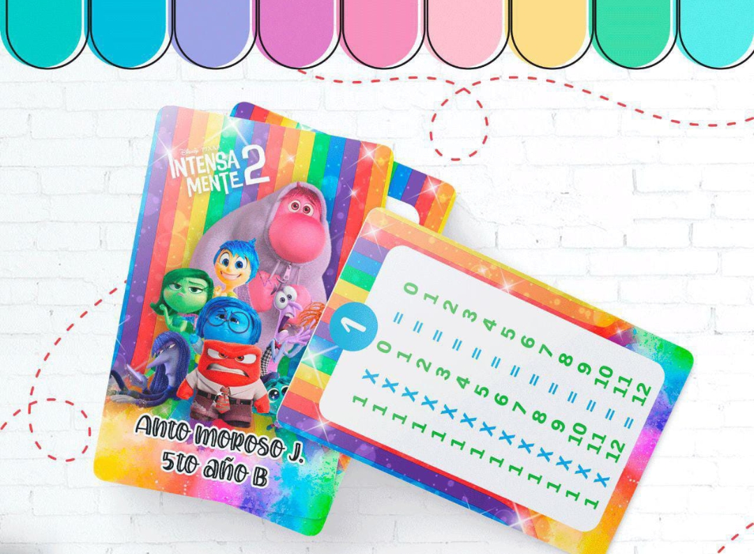 Tablas de multiplicar - Llavero