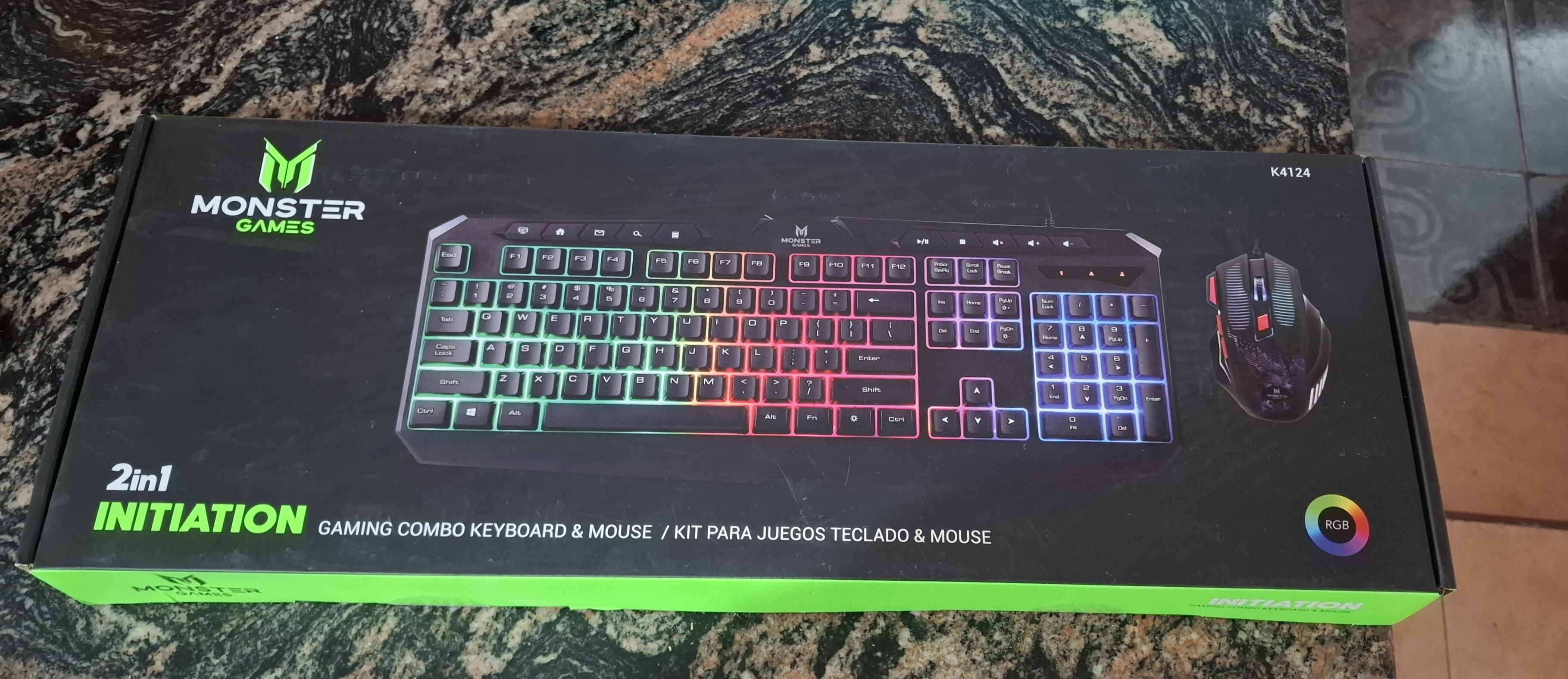 Teclado y mouse Monster