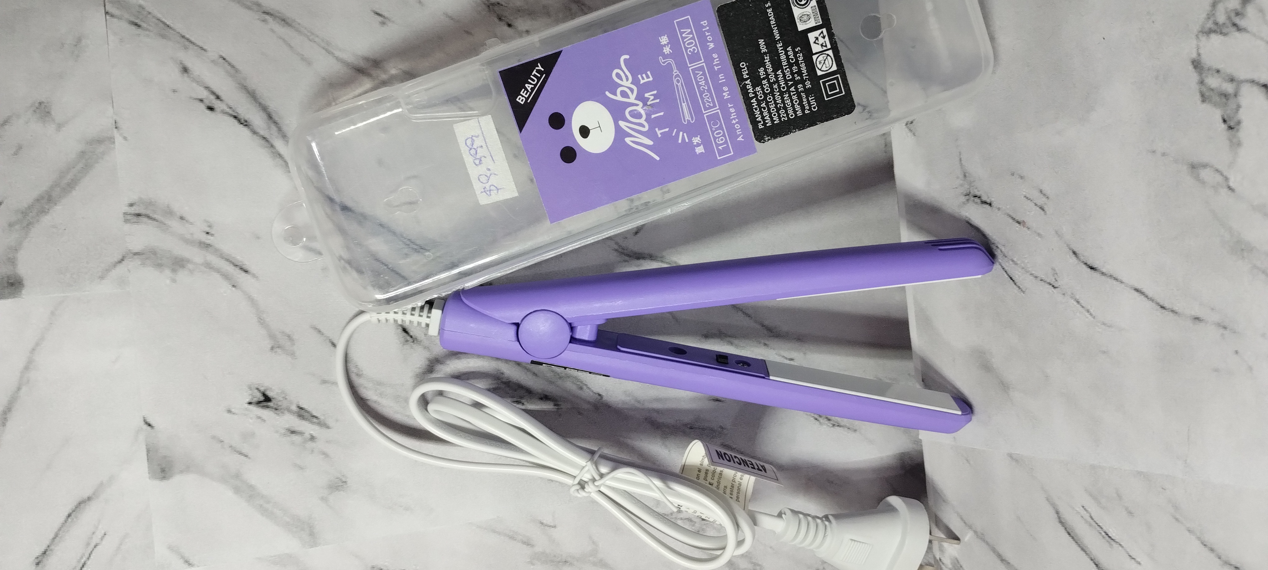 Mini planchita de pelo