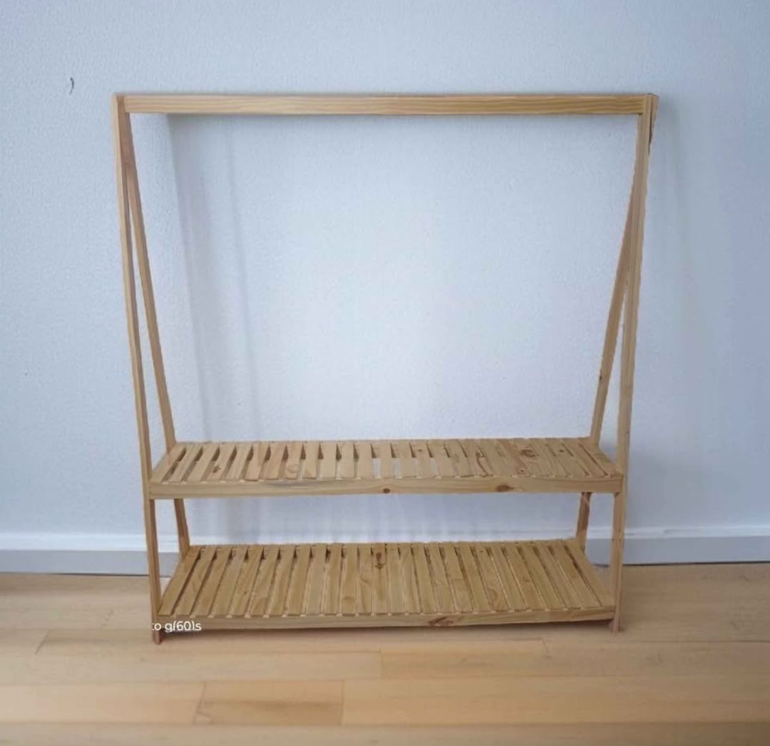 Perchero doble estante