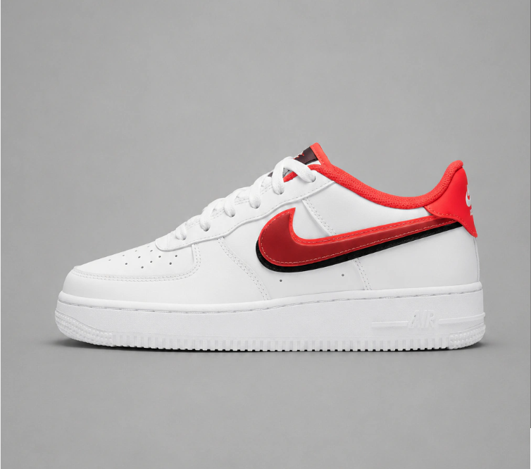 AIR FORCE I DOUBLE SWOOSH BRIGHT CRIMSON